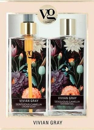 Гель для душу та крем-мило д/рук sensuous camelia vivian gray, 2х350 мл