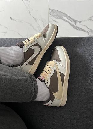 Jordan 1 low og sp travis scott reverse mocha 8
