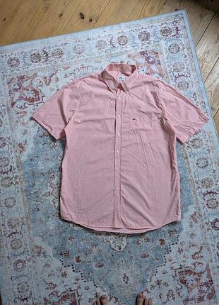 Сорочка lacoste вінтаж vintage оригінал червона чоловіча xl