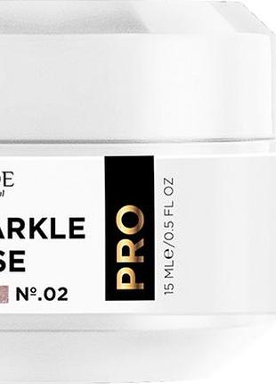 Основа каучуковая светоотражающая №2 base coat sparkle shade, 15 мл