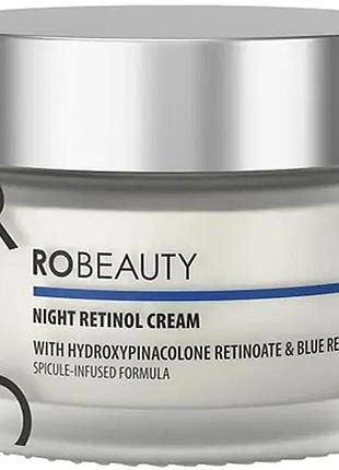 Крем для обличчя нічний антивіковий night retinol cream robeauty, 50 мл