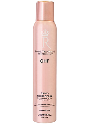 Спрей завершающий для блеска волос rapid shine royal treatment chi, 150 г