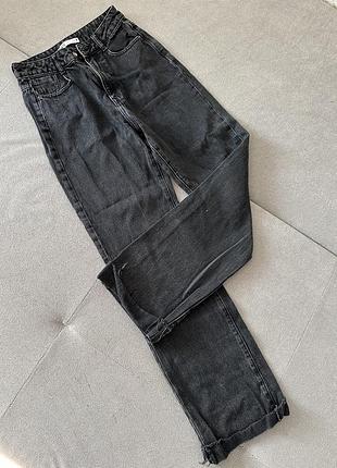 Джинси zara, жіночі чорні джинси zara, широкі джинси zara
