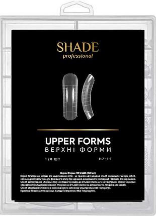 Верхні форми для нарощування nail upper forms 15 shade, 120 шт.