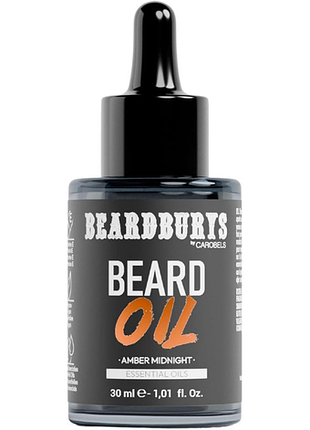 Масло-сыворотка для бороды с эфирными маслами amber midnight beardburys, 30 мл