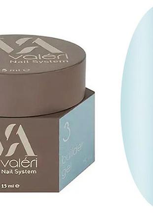 Гель для нарощування 03 builder gel valeri, 15 мл