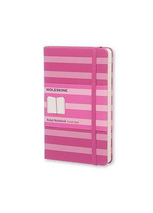 Записная книжка moleskine stripes карманная, линейка розовый (sktgmm710stripc)