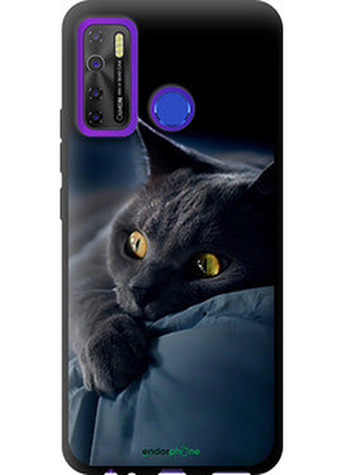 Чохол на tecno spark 5 pro kd7 димчастий кіт "825b-2445-2448"