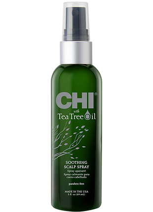 Спрей успокаивающий для кожи головы с маслом чайного дерева tea tree oil chi, 89 мл