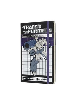 Записная книжка moleskine transformers средняя, линейка мегатрон (letfqp060mt)