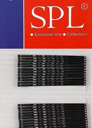 Невидимка для волос фрезерная черная 5.5 см spl, уп/24 шт 3020-0055