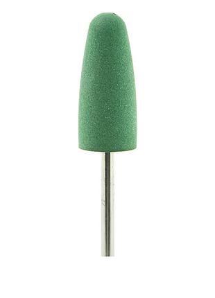 Фреза силіконова подовжена куля 824g зелена nailpro