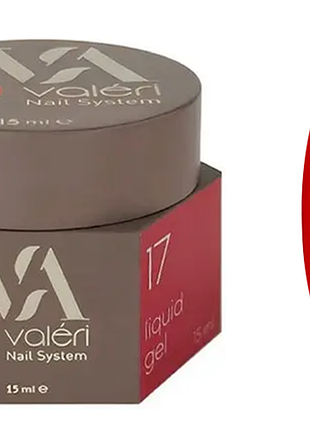 Рідкий гель для зміцнення нігтів 17 liquid gel valeri, 15 мл