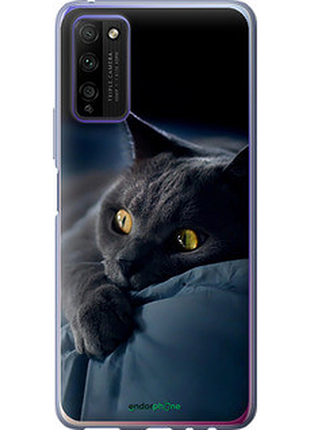 Чехол на huawei honor 30 lite дымчатый кот "825u-2074-2448"