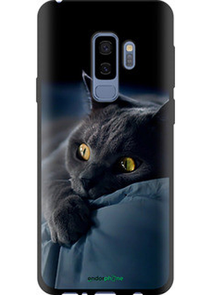 Чехол на samsung galaxy s9 plus дымчатый кот "825b-1365-2448"