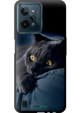 Чехол на realme c31 дымчатый кот "825b-2593-2448"