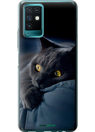 Чохол на infinix note 10 димчастий кіт "825u-2763-2448"
