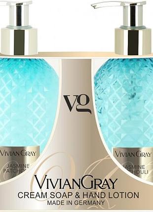 Набор крем-мыло и лосьон для рук jasmine & patchouli vivian gray, 2х300 мл