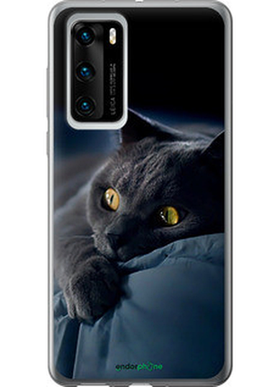 Чохол на huawei p40 димчастий кіт "825u-1840-2448"