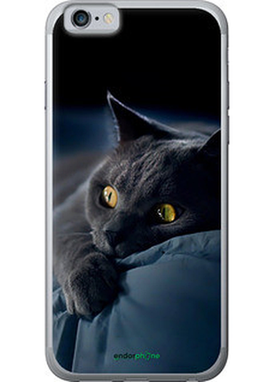 Чехол на iphone 6s дымчатый кот "825t-90-2448"