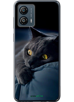 Чехол на motorola moto g53 дымчатый кот "825u-3047-2448"