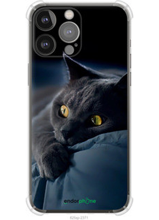 Чехол на iphone 13 pro max дымчатый кот "825sp-2371-2448"