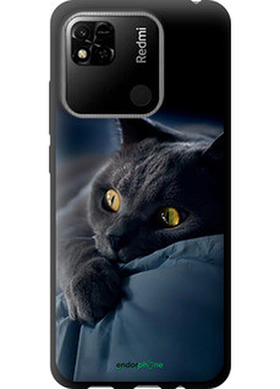 Чехол на xiaomi redmi 9c дымчатый кот "825b-2035-2448"