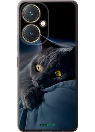 Чехол на vivo y27 дымчатый кот "825u-579-2448"