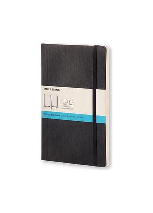Записная книжка moleskine classic средняя, точка черный мягкий (qp619)