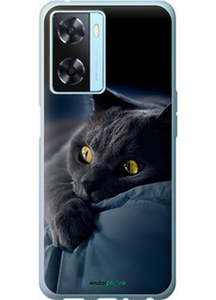 Чохол на oppo a57s димчастий кіт "825u-2931-2448"