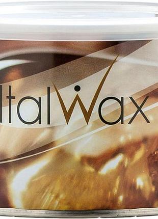 Воск для депиляции в банке теплый натуральный italwax, 400 мл