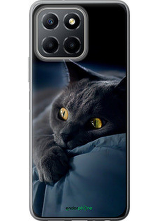 Чехол на huawei honor x6 дымчатый кот "825u-3341-2448"