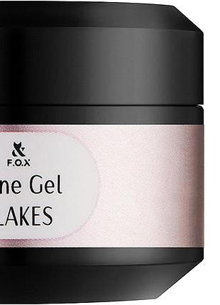 Гель для зміцнення нігтів shine gel flakes 004 fox, 15 мл