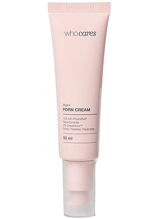 Крем зволожувальний із веганськими полінуклеотидами whocares vegan pdrn cream, 50 мл