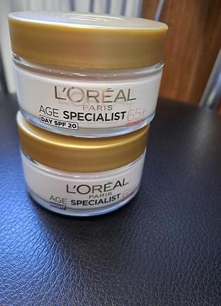 Лореаль крем 2 шт  l’oréal paris age specialist 65+