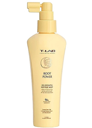 Спрей для роста волос с пептидами root power re-growth peptide t-lab professional, 150 мл