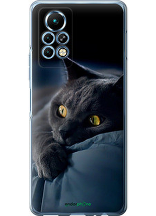 Чехол на infinix note 11 pro дымчатый кот "825u-2865-2448"