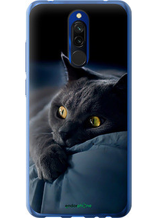 Чехол на xiaomi redmi 8 дымчатый кот "825u-1806-2448"