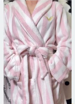 Халат victoria's secret плюшевый халат victoria’s secret cozy plush robe розовый пижама victoria’s secret