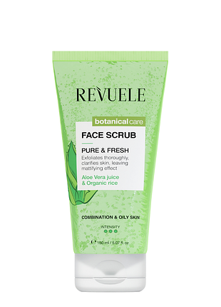 Скраб для пилинга лица очищающий revuele "чистая и свежая кожа", 150 мл daily skin care