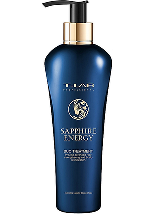 Кондиционер для укрепления волос sapphire energy duo treatment t-lab professional, 300 мл