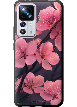 Чохол на xiaomi 12t пурпурова сакура "6075b-3332-2448"