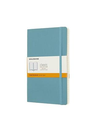 Записник moleskine classic середній, лінійка океанський синій м’який (qp616b35)