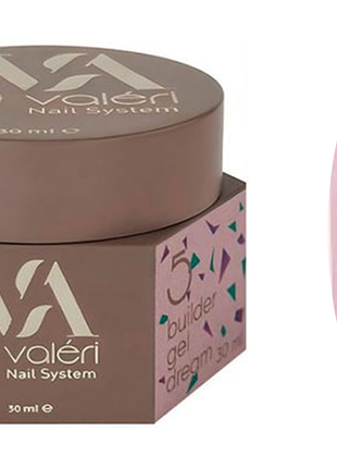Гель для нарощування 05 builder gel dream valeri, 30 мл