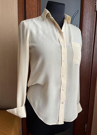 Zara блуза бежева шовк 2