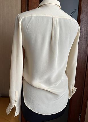 Zara блуза бежева шовк 4
