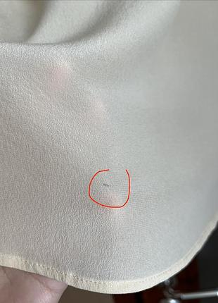 Zara блуза бежева шовк 8