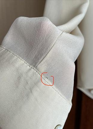 Zara блуза бежева шовк 7