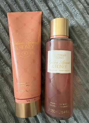 Victoria’s secret golden apricot & honey — парфумований спрей та лосьйон