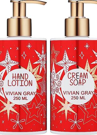 Набір рідке мило та лосьйон для рук orangenblute glittering chrstmas vivian gray, 2х250 мл